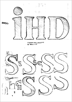 Concept sketches 3: Attempts to draw the perfect 'S'