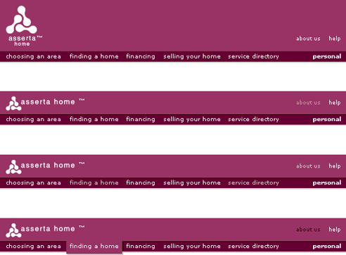 Assertahome.co.uk navigation