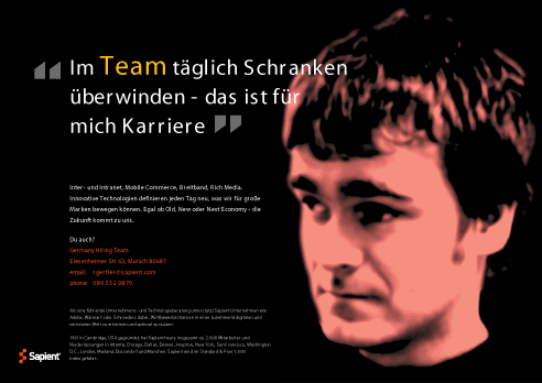 Sapient Germany hiring poster 1