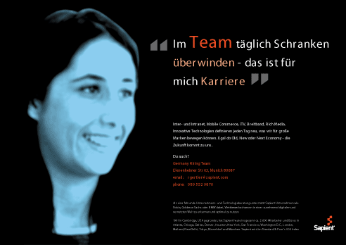 Sapient Germany hiring poster 2