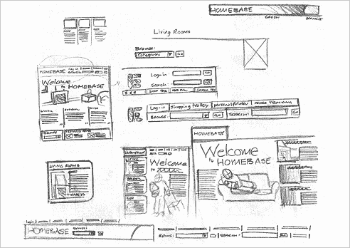 Homebase.co.uk concept sketches 2