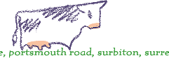 Close up of the cow, standing on top of the address line on the bottom of the letterhead