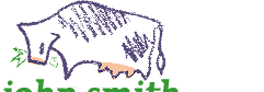 Close up of the cow munching on the name of the business card